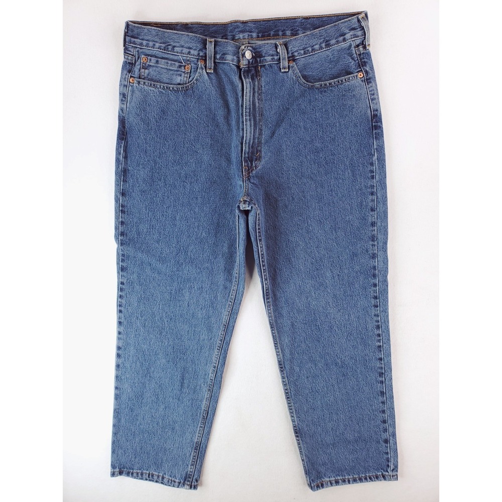 Levis 550 Jeans Mens 38x30 Blue Relaxed Tapered Baggy Work Pants 90s Stone Wash